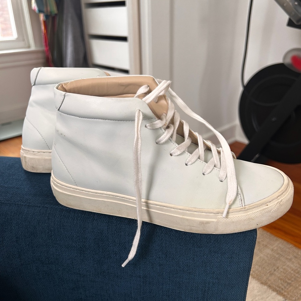 Sydney Brown baby blue High-Top Sneakers